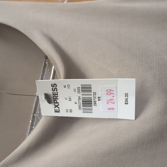 Express body contour extra small new with tags thong bodysuit - Picture 3 of 7